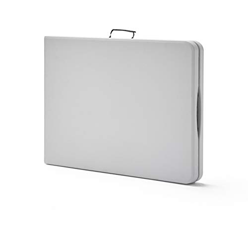 KG KITGARDEN - Mesa Plegable Multifuncional, 200x74x74cm, Blanco, Folding 200