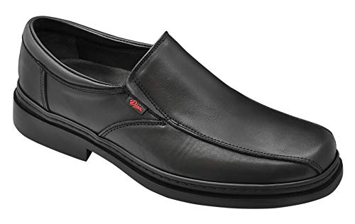 Dian CONGRESO Zapato con Cierre de Elásticos Laterales, de Piel Micro D'COVER, SRC+O2+FO, Negro, Talla 38